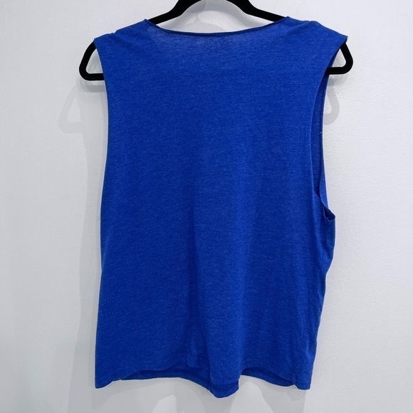 2/40$SPACE jam vintage bleu sleeveless top size medium - Picture 6 of 8